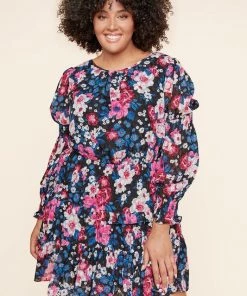 Au Darling Wild Blue Floral Dress