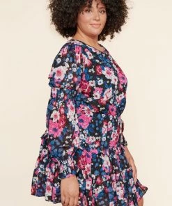 Au Darling Wild Blue Floral Dress