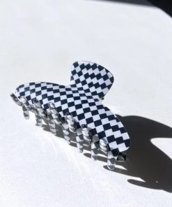 Solar Eclipse Accessories Checkered Claw Clip Eco Friendly