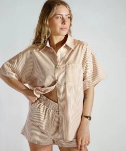 Au Darling Golden Stripe Lounge Set