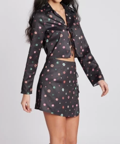 Au Darling Happy Icons Printed Skirt Clothing