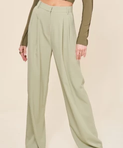 Au Darling Clothing Sage High Waisted Pants