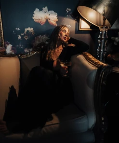 Au Darling Black Ribbed Open Front Top Clothing