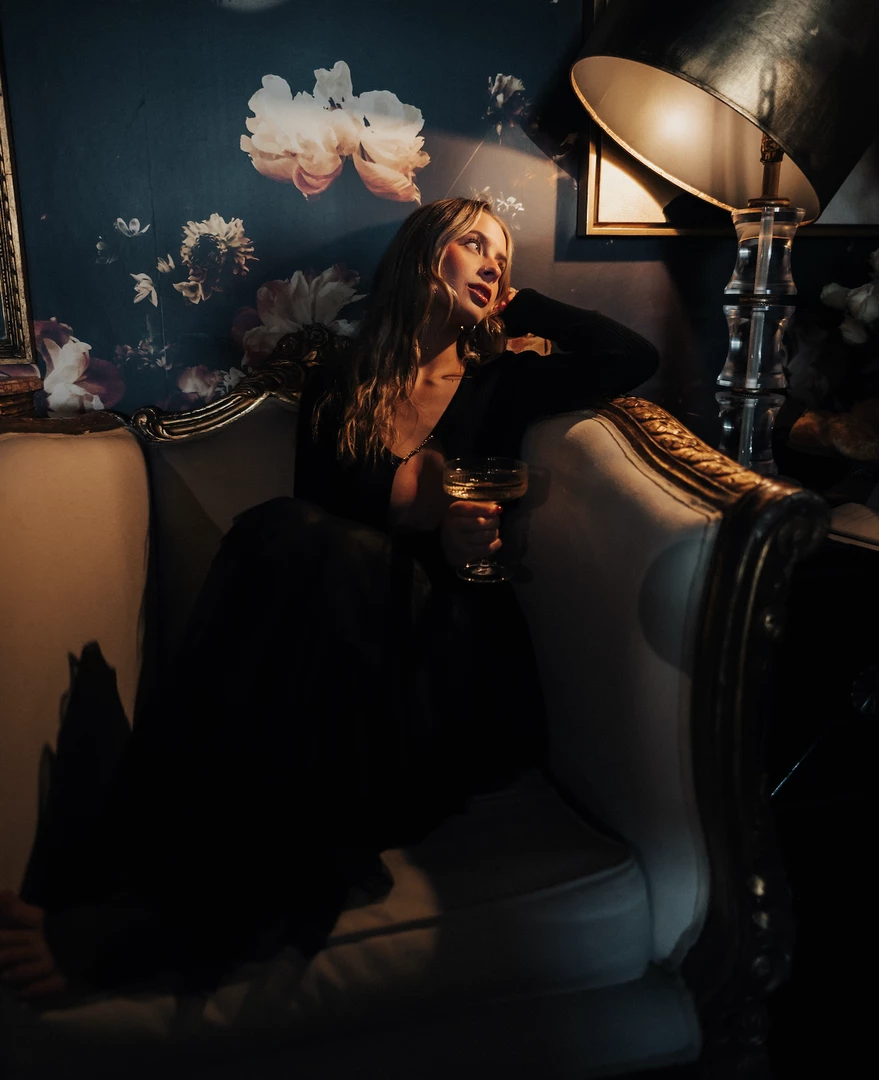 Au Darling Black Ribbed Open Front Top Clothing