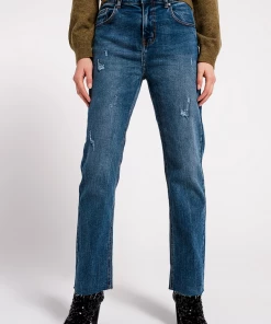 Au Darling Distressed Slim Blue Jeans