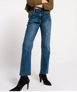 Au Darling Distressed Slim Blue Jeans