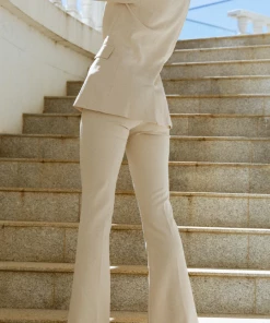 Au Darling Tan Split Front Trouser Clothing