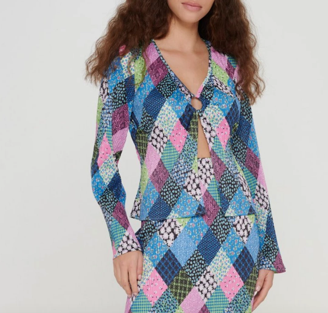 Au Darling Clothing Patchwork Fun Circle Ring Top