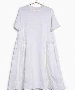 Au Darling White Poplin Tee Dress Clothing