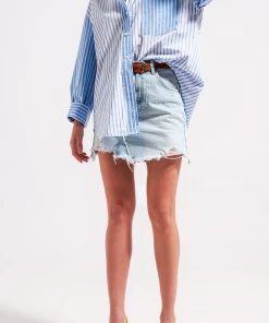 Au Darling Clothing Annie Blue Striped Button Down
