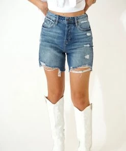 Au Darling 90's Distressed Jean Shorts