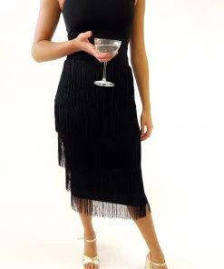 Au Darling Clothing Shake It Fringe Skirt