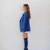 Au Darling Blue Croc High Boots