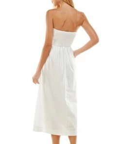 Au Darling Gemma White Strapless Dress Clothing