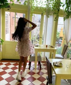 Au Darling Positano Bow Mini Dress