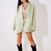 Au Darling Sage Oversized Blazer