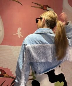Au Darling Party Fringe Denim Jacket