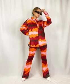 Au Darling Pink Mod Button Down