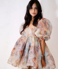 Selkie Clothing The Mucha Puff Dress
