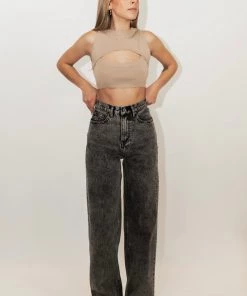 Au Darling Tan Cut Out Tank