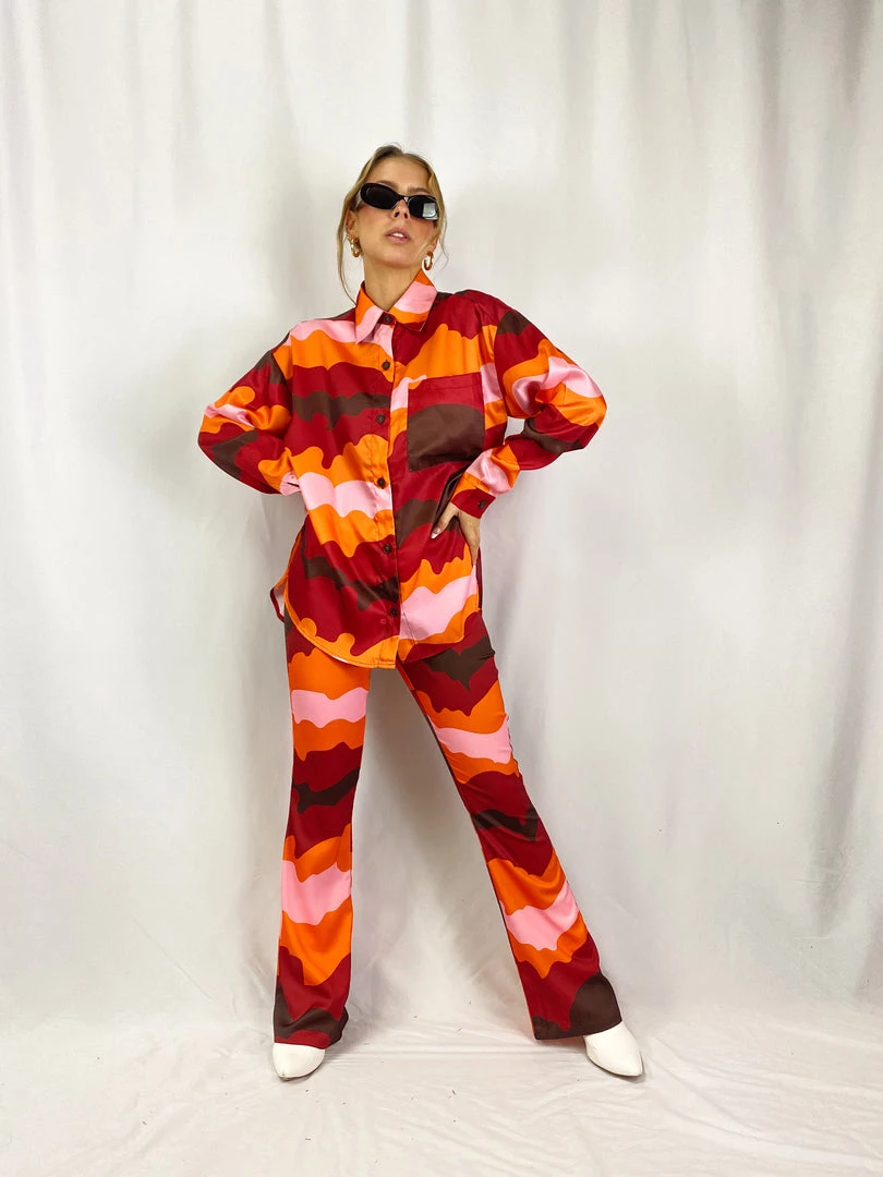 Au Darling Pink Mod Button Down