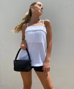 Au Darling Clothing Kat White Sleeveless Blouse