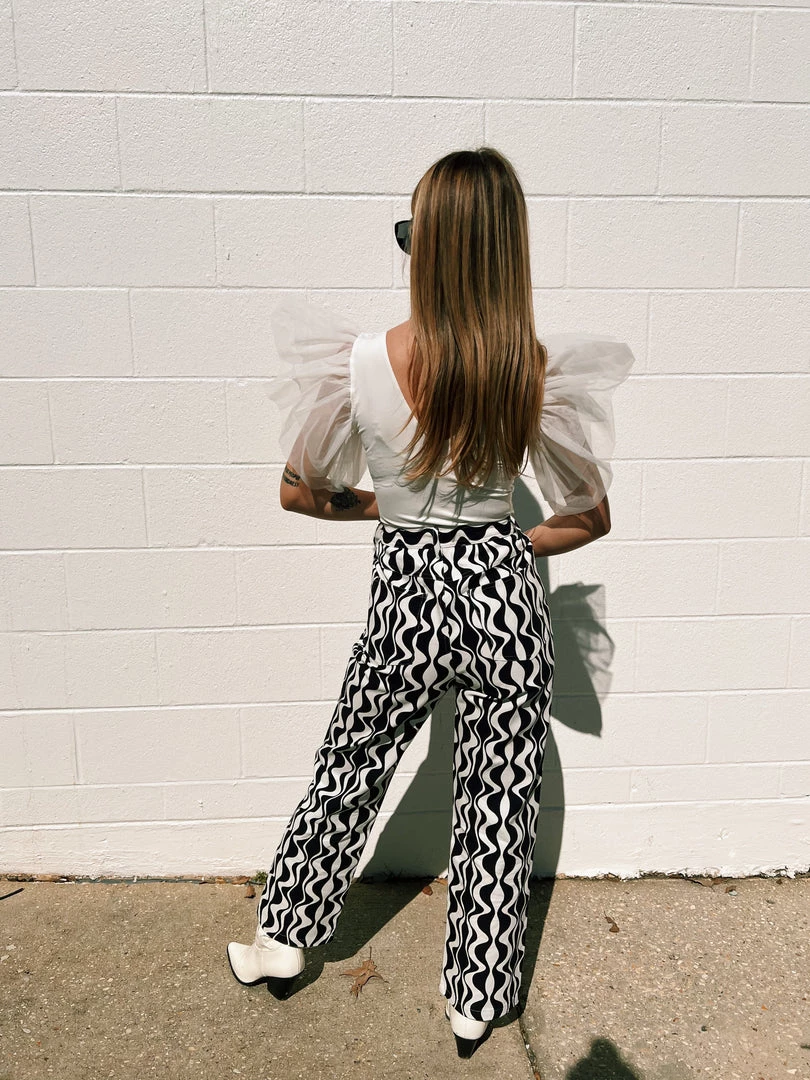 Au Darling Clothing Lovely Tulle Sleeve Tank