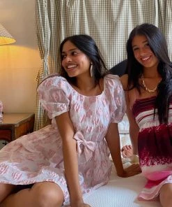 Au Darling Positano Bow Mini Dress