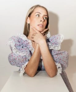 Selkie Clothing The Chateau Rose Sugarfrill Dress