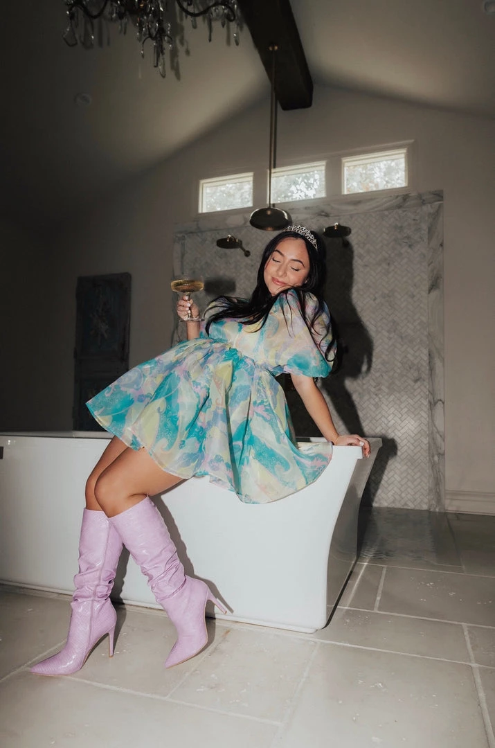 Selkie Clothing Electric Lady Puff Dress