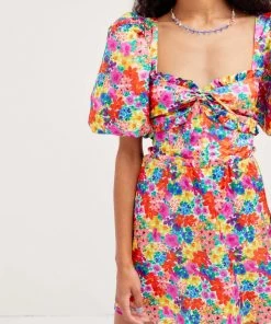 For Love And Lemons Clothing Merrill Puff Sleeve Mini Dress