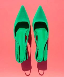Sho Green Pointed Kitten Heel Accessories