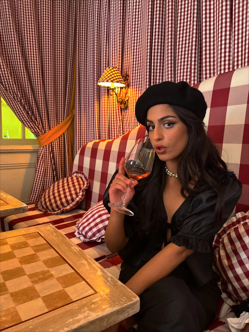 Selkie The Paper Doll Caviar Blouse