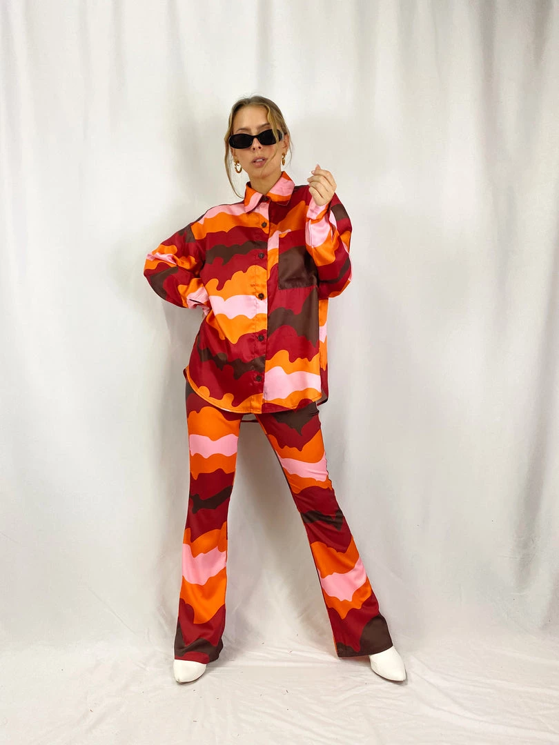 Au Darling Pink Mod Button Down