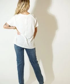 Au Darling Clothing White Crew Neck Tee