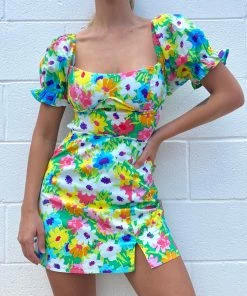 Au Darling Amelia Floral Mini Dress