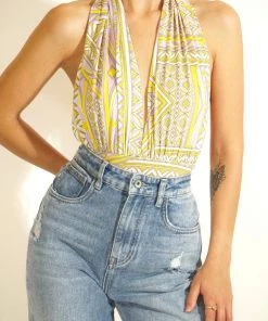 Au Darling Lilac Lemon Bodysuit Clothing