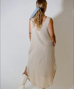 Au Darling The Hailey Tan Summer Dress