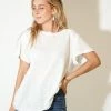 Au Darling Clothing White Crew Neck Tee