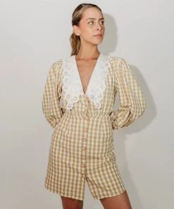 Au Darling Honey Gingham Dress
