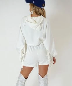 Au Darling White Fringed Lounge Set