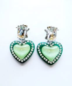 Au Darling Gummy Apple Heart Earrings