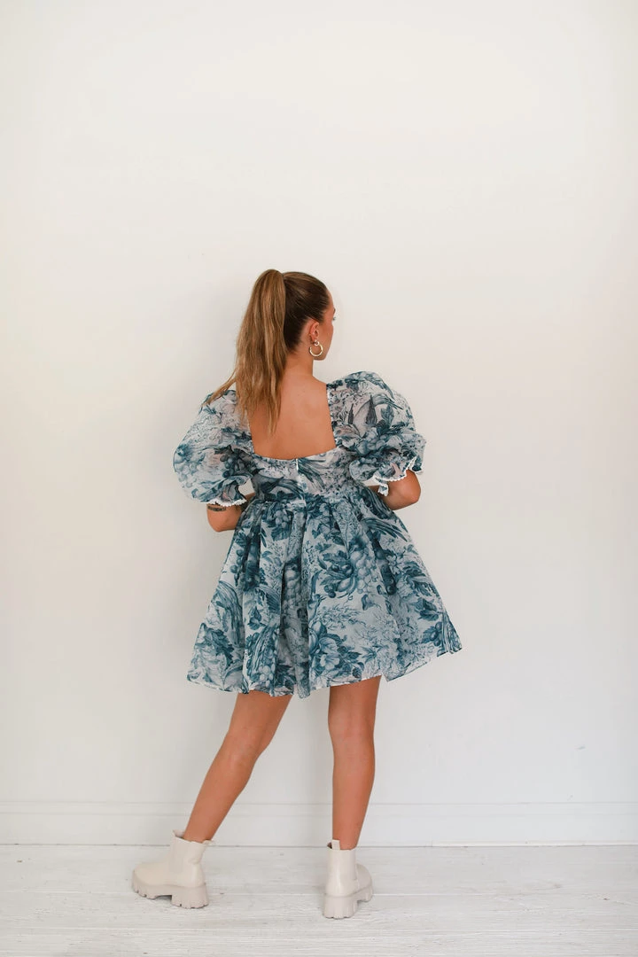 Selkie The Louie Toile Puff Dress Clothing