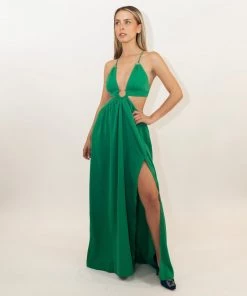 Au Darling Clothing Emerald Green Maxi Dress