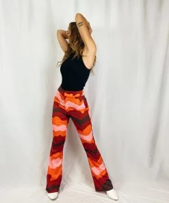 Au Darling Clothing Pink Mod Satin Pants