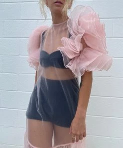 Au Darling Kelly Tulle Midi Dress Clothing