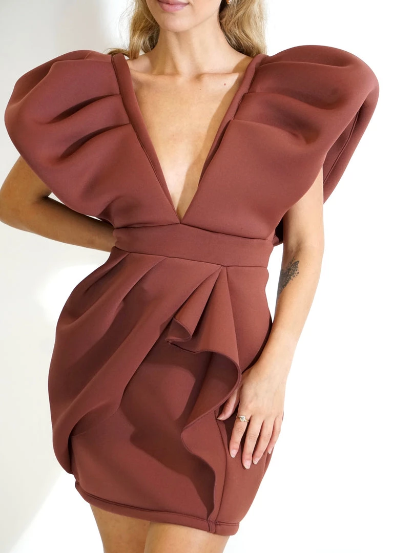 Au Darling Espresso Mini Met Dress