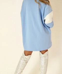 Au Darling Clothing Gigi Blue Polo Dress