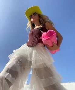 Au Darling Clothing White Tulle Pants