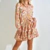 Au Darling Paisley Printed Button Down Dress